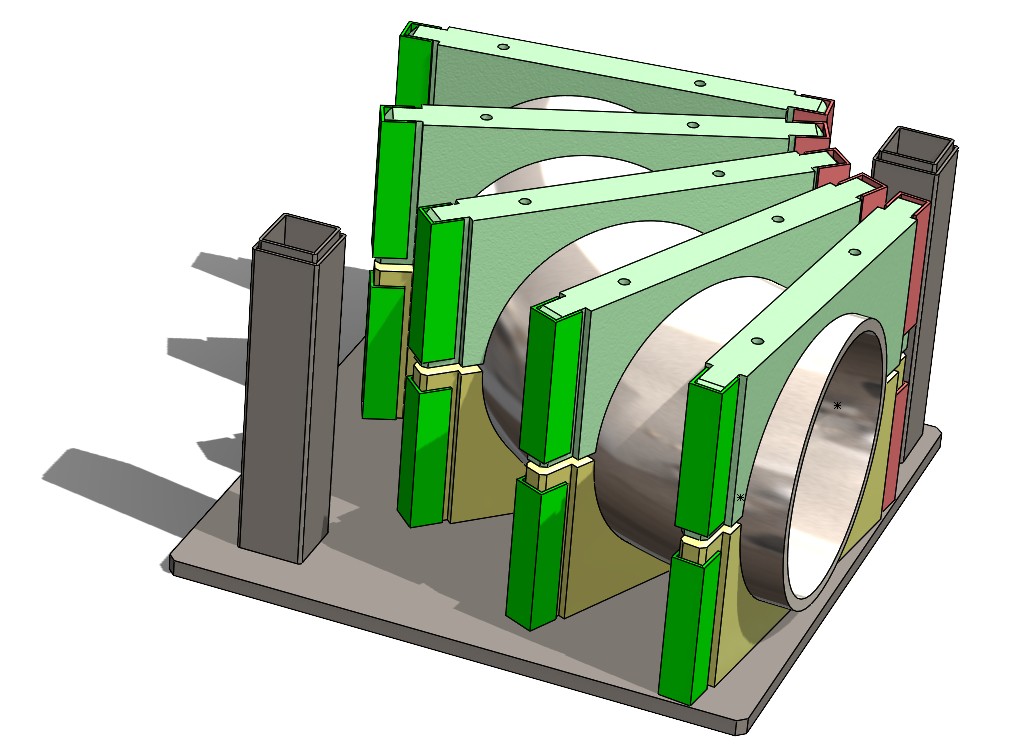 Custom pipe clamping fixture for a saw machine