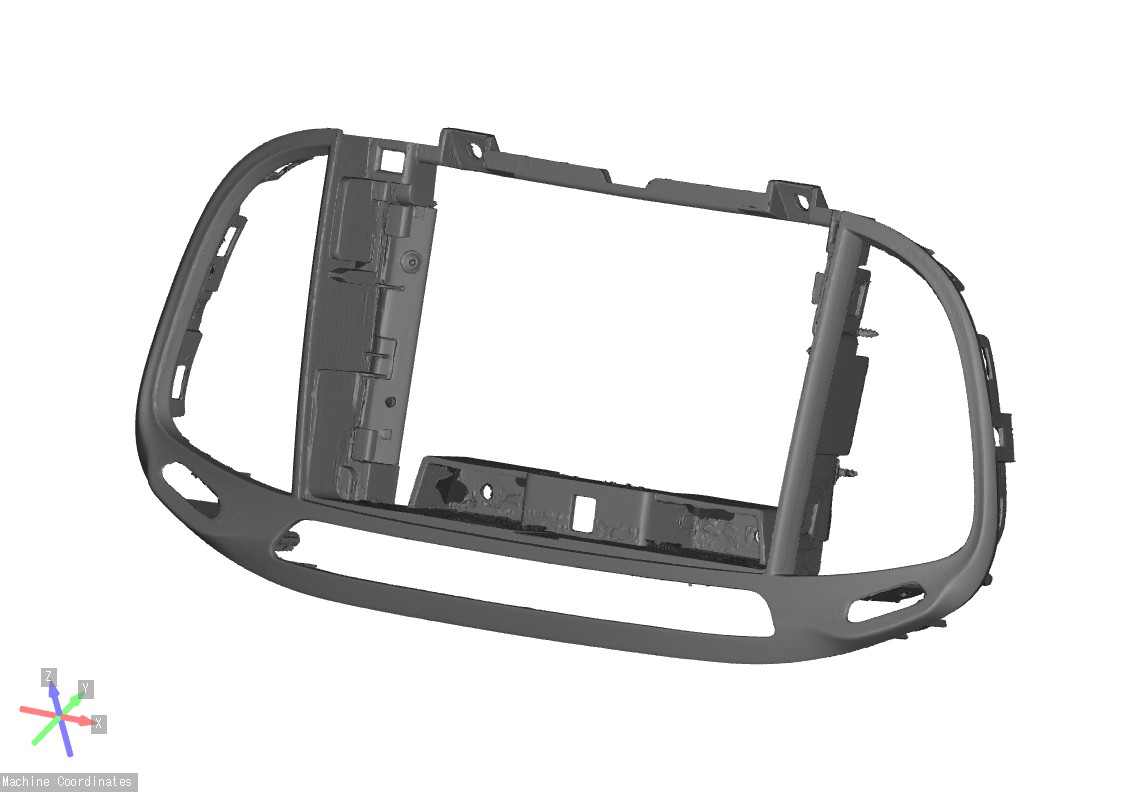 Interior bezel 3D scan