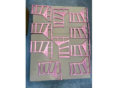 PIASTRE IN ALLUMINIO ANODIZZATE ROSA